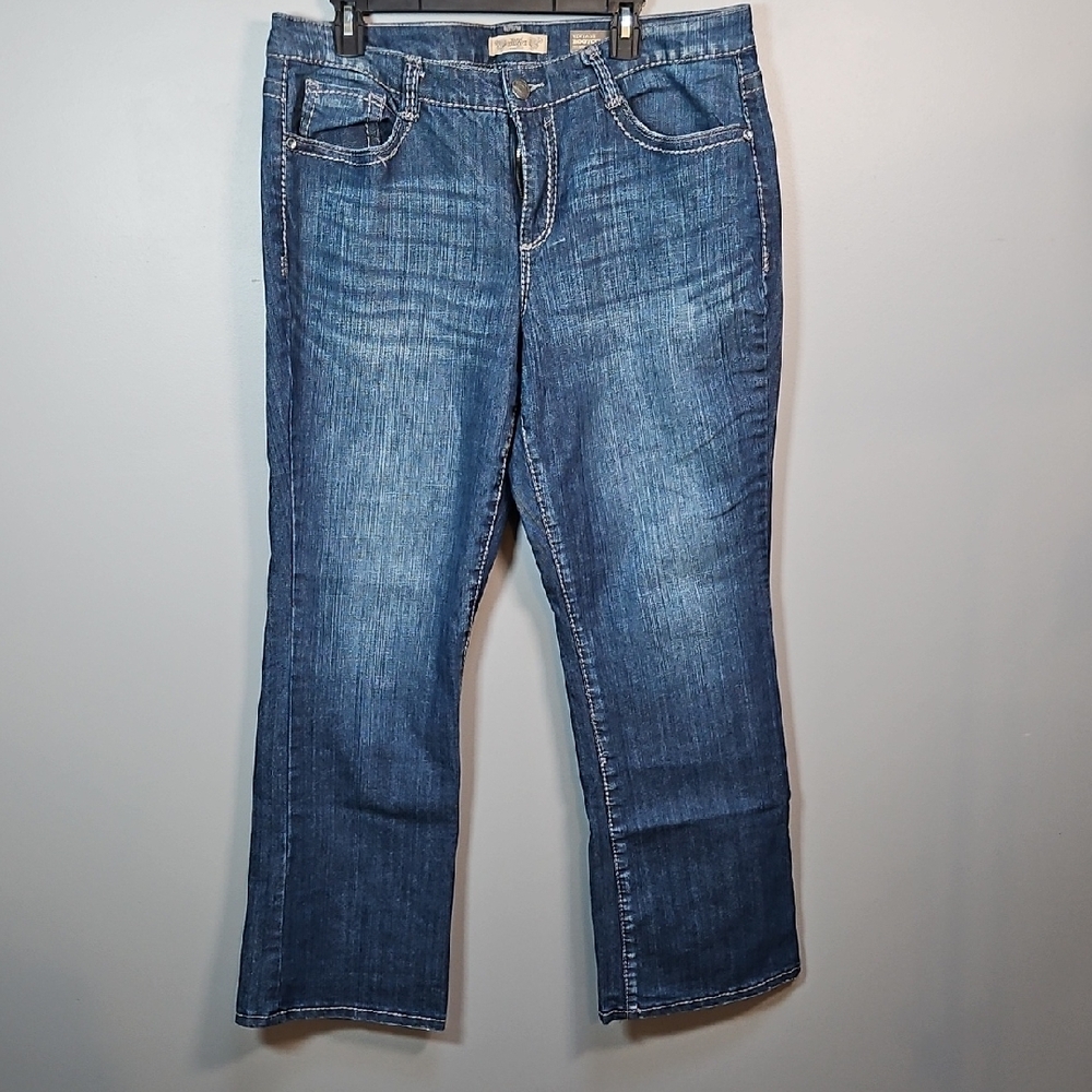 Nine West Women's Dark Blue Boot Cut Jeans